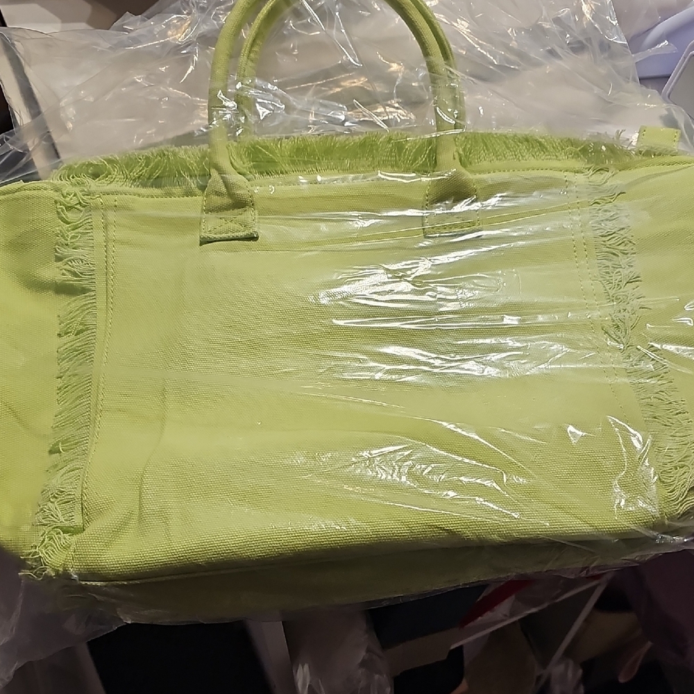 Vibrant Lime Tote Bag